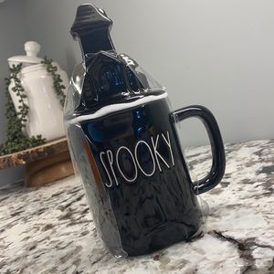 rae dunn halloween spooky mug